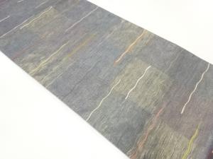 よろけ横段模様織出し袋帯